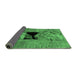 Sideview of Abstract Emerald Green Modern Rug, abs2001emgrn