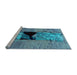 Sideview of Machine Washable Abstract Light Blue Modern Rug, wshabs2001lblu