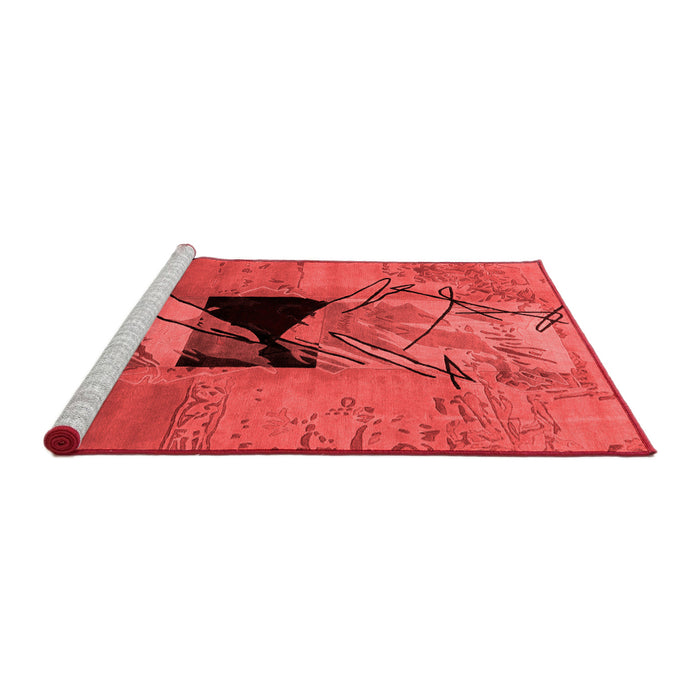 Modern Red Washable Rugs