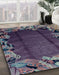 Machine Washable Abstract Gray Rug in a Family Room, wshabs2002