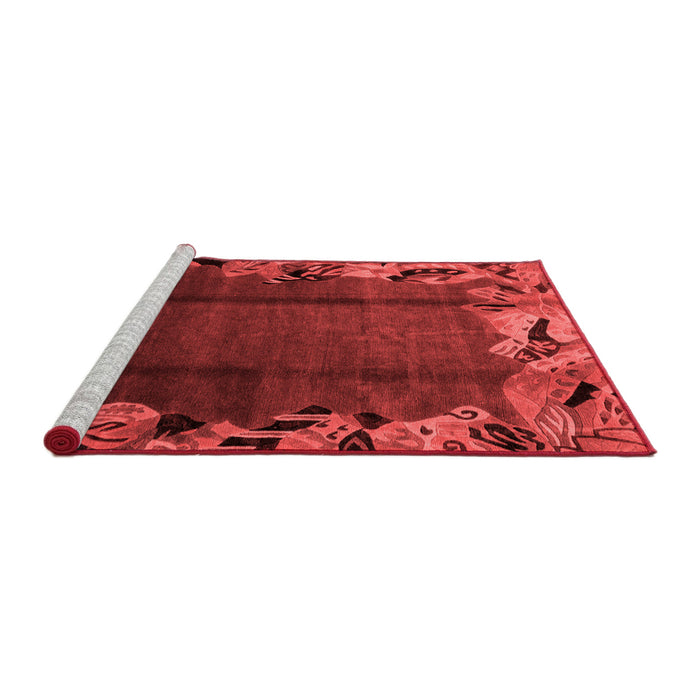 Modern Red Washable Rugs