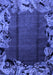 Abstract Blue Modern Rug, abs2002blu