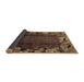 Sideview of Abstract Brown Modern Rug, abs2002brn