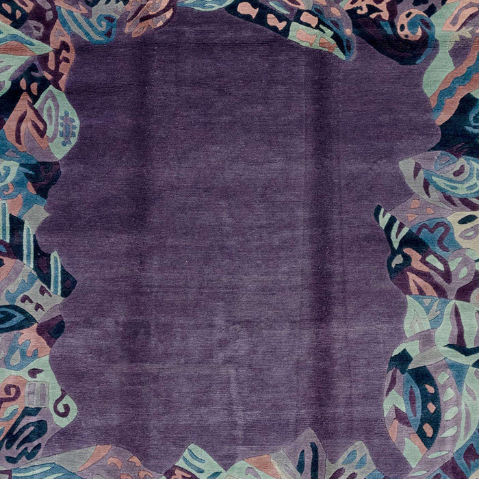 Machine Washable Abstract Gray Rug, wshabs2002