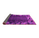 Sideview of Abstract Pink Modern Rug, abs2002pnk