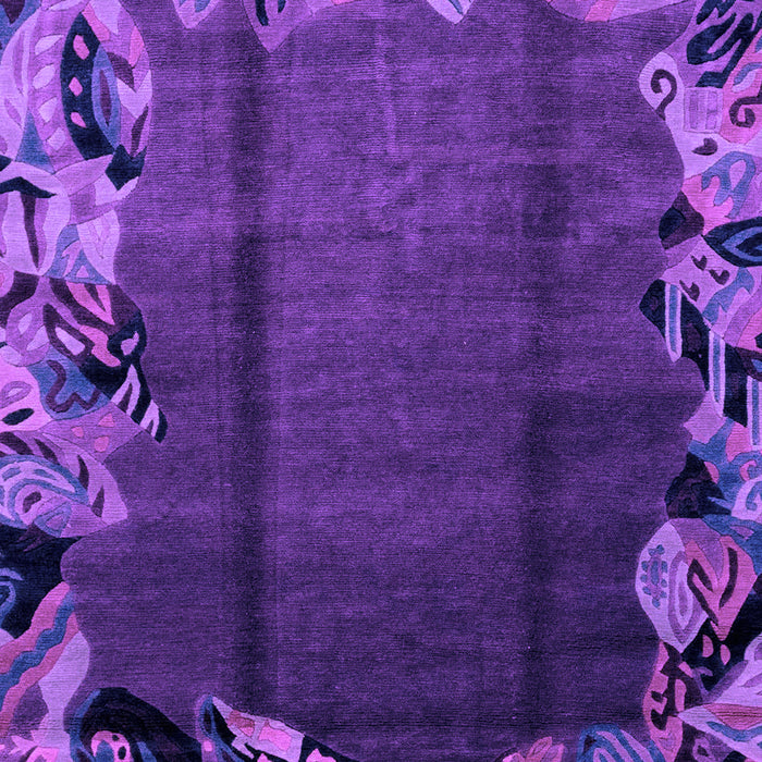 Abstract Purple Modern Rug, abs2002pur