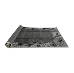 Sideview of Abstract Gray Modern Rug, abs2002gry