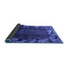 Sideview of Abstract Blue Modern Rug, abs2002blu