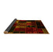 Sideview of Patchwork Yellow Transitional Rug, abs2003yw