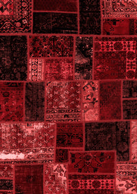 Patchwork Red Transitional Rug, abs2003red