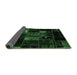 Sideview of Patchwork Emerald Green Transitional Rug, abs2003emgrn