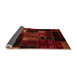 Sideview of Patchwork Orange Transitional Rug, abs2003org