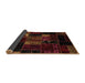 Sideview of Patchwork Brown Transitional Rug, abs2003brn