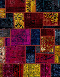 Machine Washable Abstract Burgundy Red Rug, wshabs2004