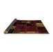 Sideview of Patchwork Brown Transitional Rug, abs2004brn