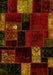 Patchwork Yellow Transitional Rug, abs2004yw