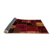 Sideview of Patchwork Orange Transitional Rug, abs2004org