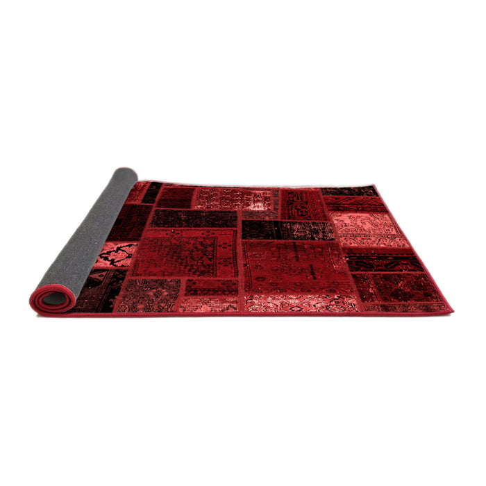 Patchwork Red Transitional Area Rugs