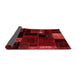 Patchwork Red Transitional Area Rugs