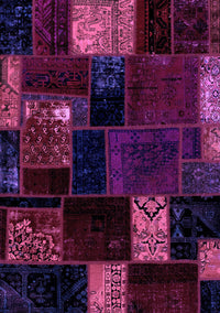 Patchwork Purple Transitional Rug, abs2004pur