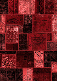 Patchwork Red Transitional Rug, abs2004red