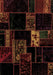 Patchwork Brown Transitional Rug, abs2005brn