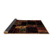 Sideview of Patchwork Brown Transitional Rug, abs2005brn