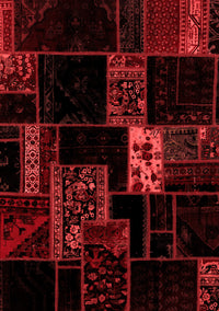 Patchwork Red Transitional Rug, abs2005red