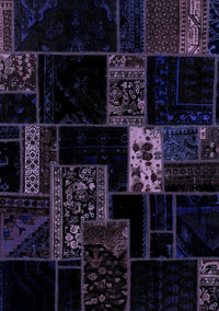 Patchwork Blue Transitional Rug, abs2005blu