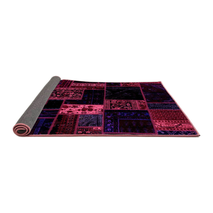 Sideview of Patchwork Pink Transitional Rug, abs2005pnk