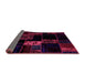 Sideview of Patchwork Pink Transitional Rug, abs2005pnk