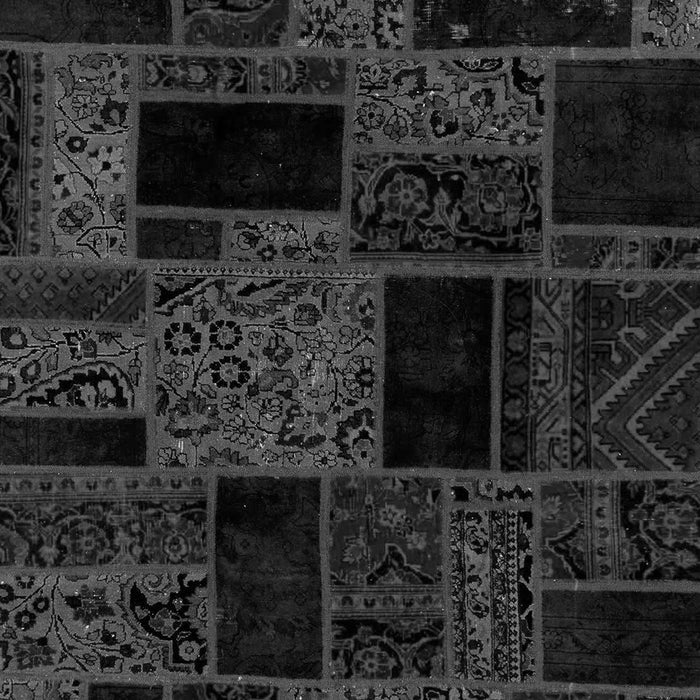 Patchwork Gray Transitional Rug, abs2006gry