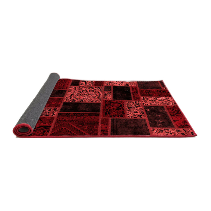 Patchwork Red Transitional Area Rugs
