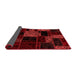 Patchwork Red Transitional Area Rugs