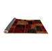 Sideview of Patchwork Orange Transitional Rug, abs2006org