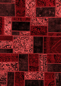 Patchwork Red Transitional Rug, abs2006red