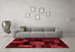 Transitional Red Washable Rugs