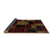 Sideview of Patchwork Brown Transitional Rug, abs2006brn