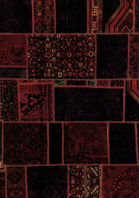 Patchwork Brown Transitional Rug, abs2007brn