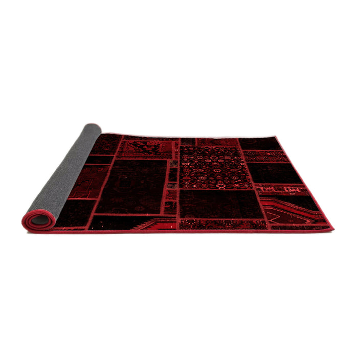 Patchwork Red Transitional Area Rugs