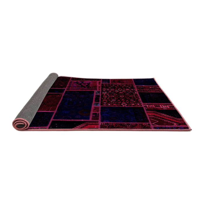 Sideview of Patchwork Pink Transitional Rug, abs2007pnk