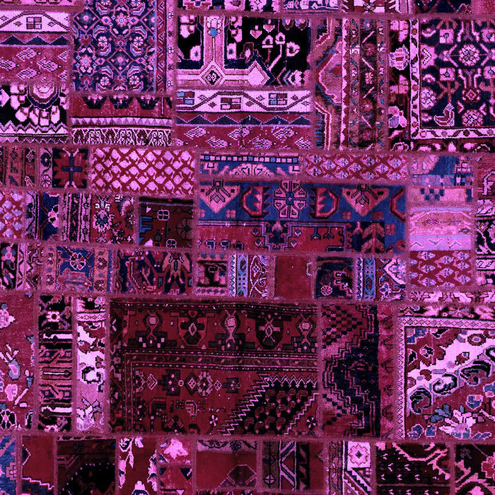 Patchwork Purple Transitional Rug, abs2008pur