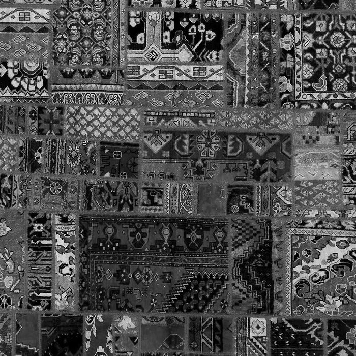 Patchwork Gray Transitional Rug, abs2008gry