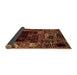 Sideview of Patchwork Brown Transitional Rug, abs2008brn