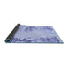 Sideview of Abstract Blue Modern Rug, abs2009blu