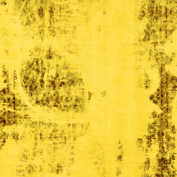 Abstract Yellow Modern Rug, abs2009yw
