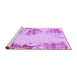 Sideview of Machine Washable Abstract Purple Modern Area Rugs, wshabs2009pur