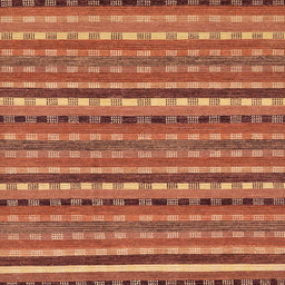 Square Machine Washable Abstract Red Rug, wshabs200