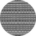 Round Abstract Gray Modern Rug, abs200gry