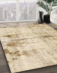 Abstract Golden Blonde Gold Modern Rug, abs2010